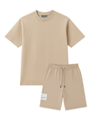 Beige Summer Set T-shirt + Shorts
