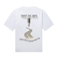 Trust the Path - White PURPOSE T-shirt (300 GSM)