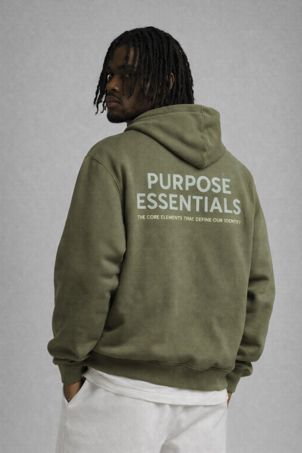 Purpose Essentials Hoodie — Green
