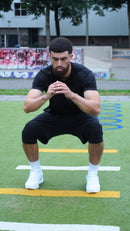 NEW P Logo 3-in-1 halal activewear shorts - black