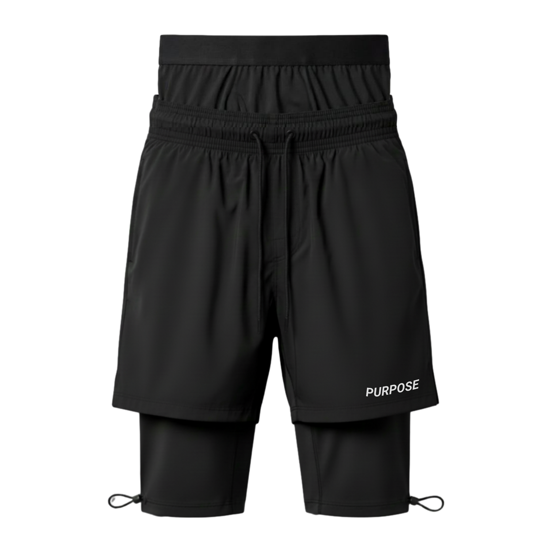 Premium 3-in-1 Halal Sportshort — Ingebouwde Maillot & Ondersteunende Tailleband