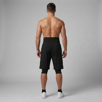 Pre-order NEW BLACK 3-in-1 halal activewear shorts