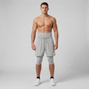 NIEUWE Grijze 3-in-1 halal sportshort
