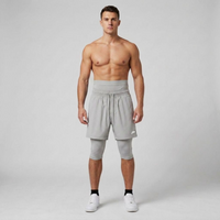 NIEUWE Grijze 3-in-1 halal sportshort
