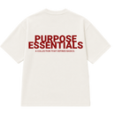 RED PURPOSE ESSENTIALS Off-White TSHIRT