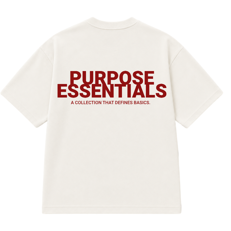 RED PURPOSE ESSENTIALS Off-White TSHIRT