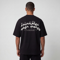 Principles Arabic Oversized Black  T-shirt