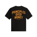 Principles over Money - Oversized T-shirt - Black 300GSM