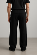 PREORDER - Wide leg sweatpants black MEN