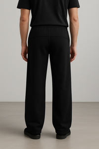 PREORDER - Wide leg sweatpants black MEN