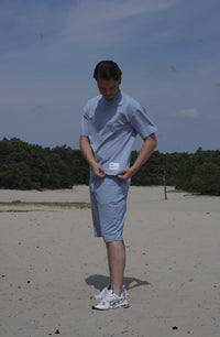 Babyblauw zomerset T-shirt + shorts