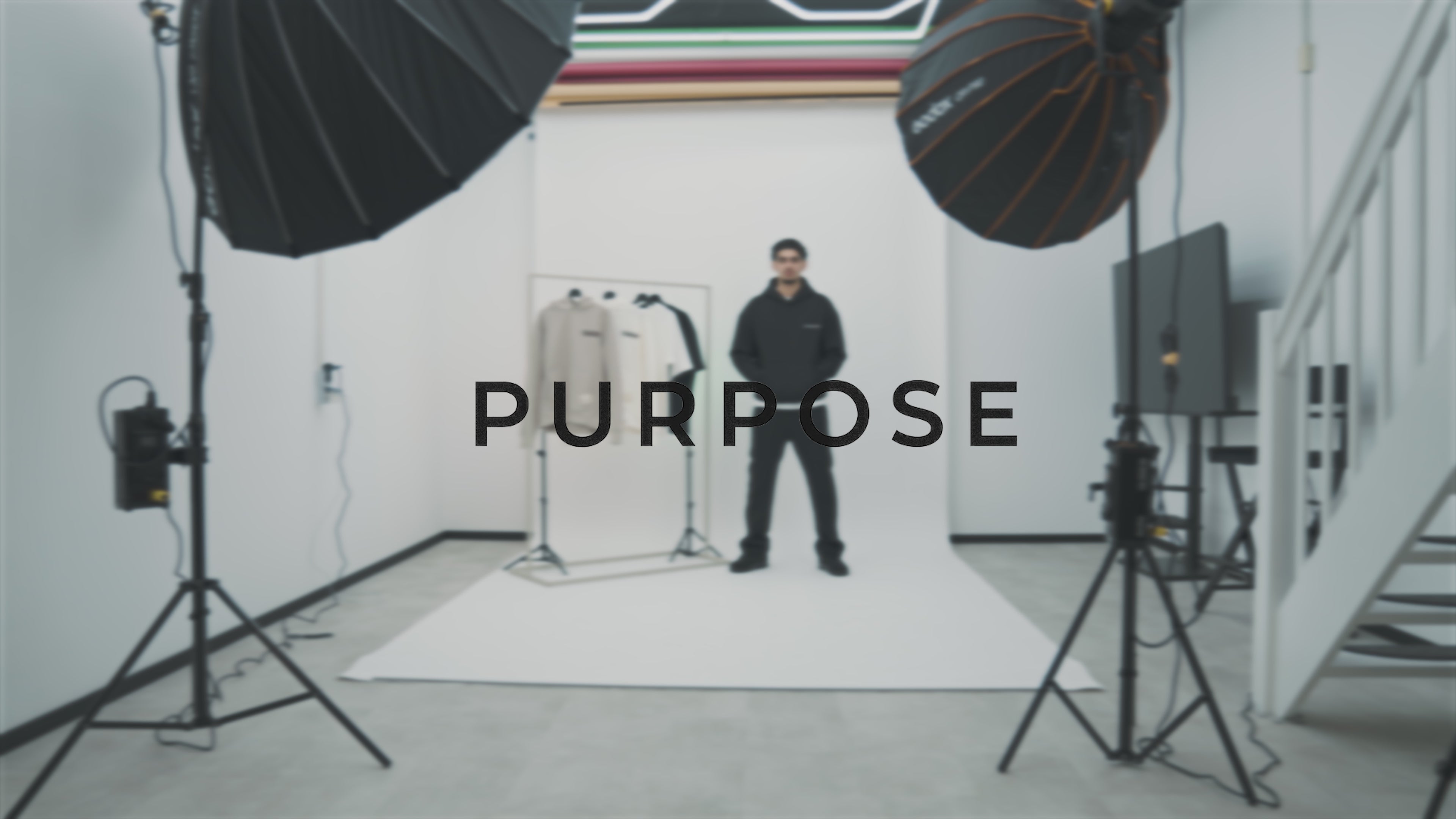 PREORDER - Wide leg sweatpants black MEN